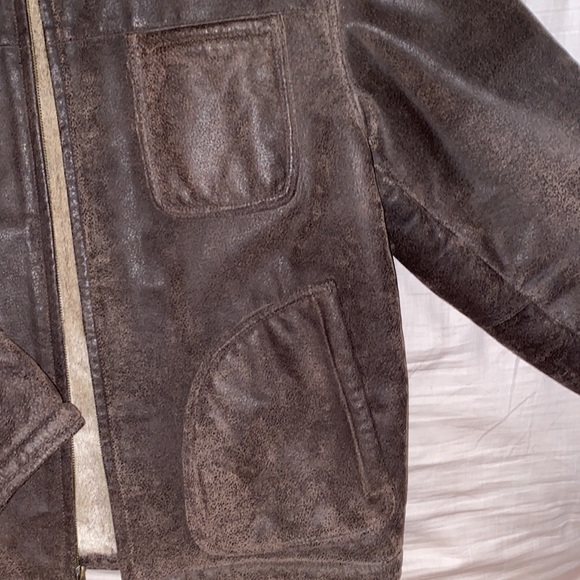 VINTAGE GENUINE LEATHER coat - Picture 3 of 9